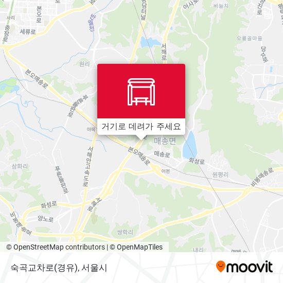 숙곡교차로(경유) 지도