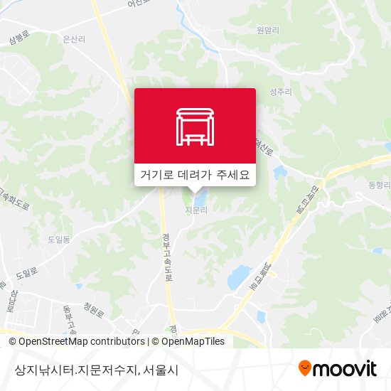 상지낚시터.지문저수지 지도