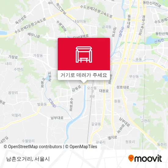 남촌오거리 지도