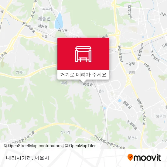 내리사거리 지도