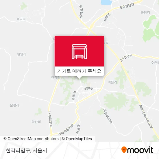 한각리입구 지도