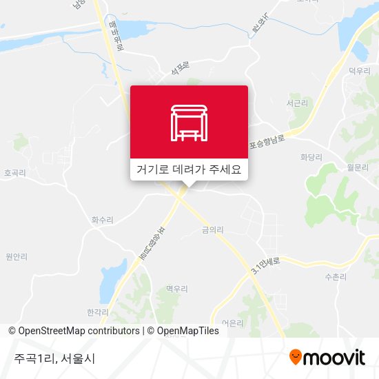 주곡1리 지도