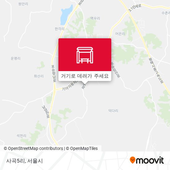 사곡5리 지도