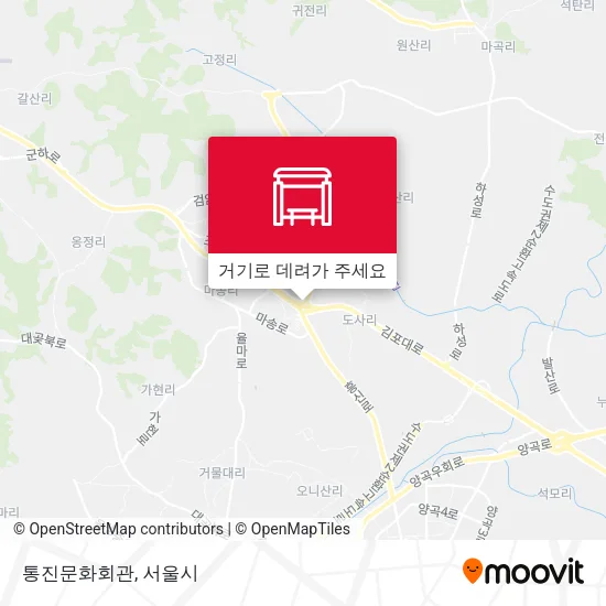 통진문화회관 지도