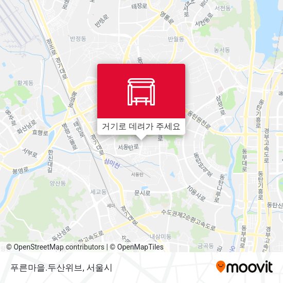 푸른마을.두산위브 지도