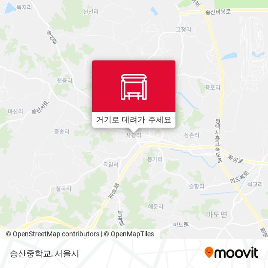 송산중학교 지도