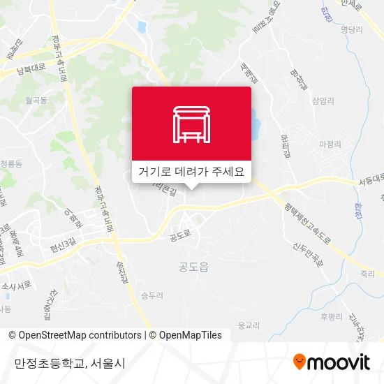 만정초등학교 지도