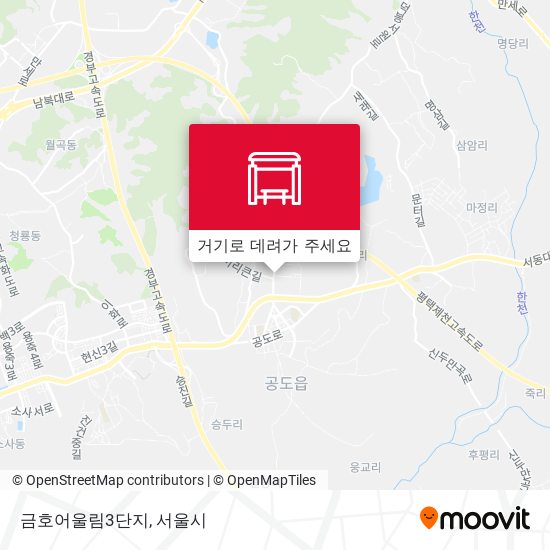 금호어울림3단지 지도