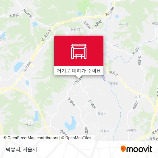덕봉리 지도