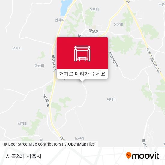 사곡2리 지도