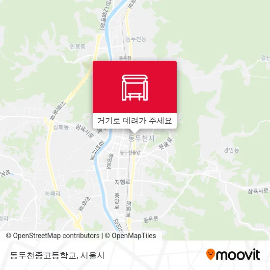 동두천중고등학교 지도