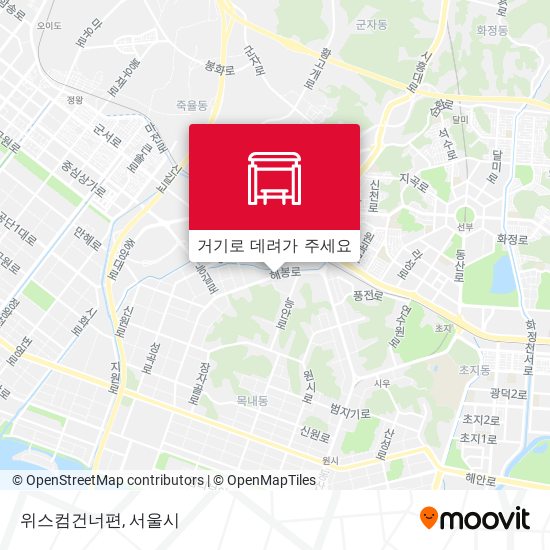 위스컴건너편 지도