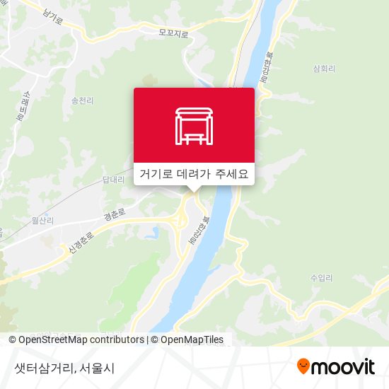 샛터삼거리 지도