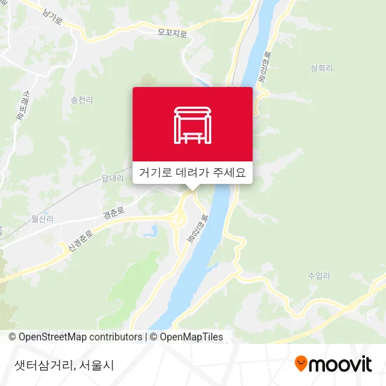 샛터삼거리 지도