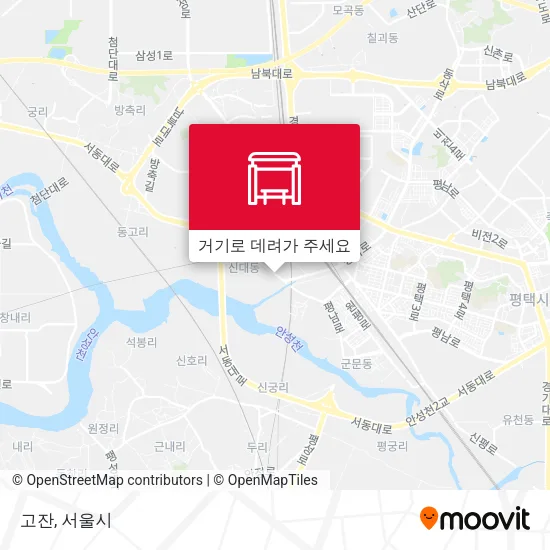 고잔 지도