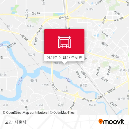 고잔 지도