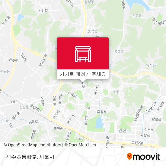 석수초등학교 지도