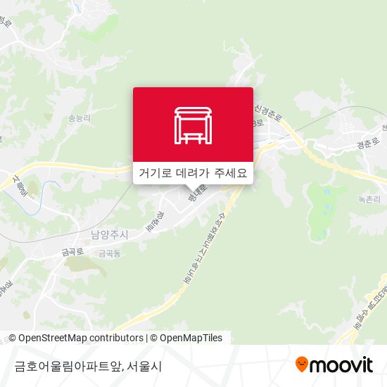 금호어울림아파트앞 지도