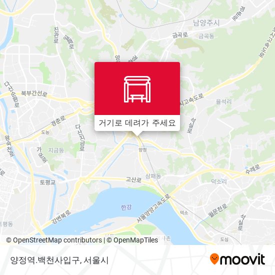 양정역.백천사입구 지도