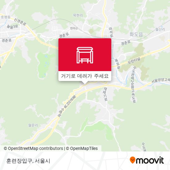 훈련장입구 지도