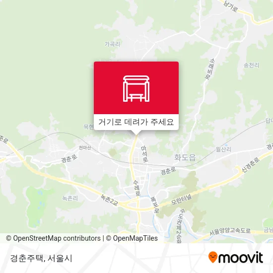 경춘주택 지도