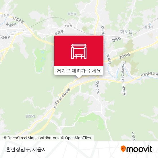 훈련장입구 지도
