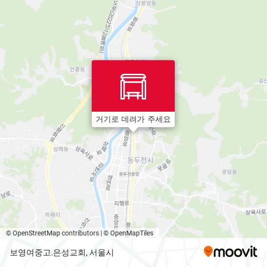 보영여중고.은성교회 지도