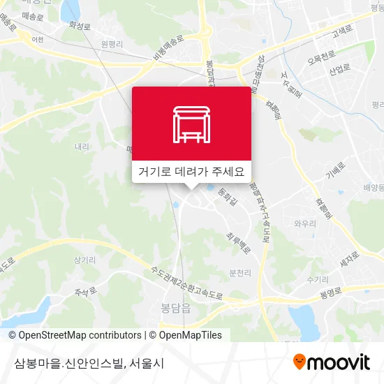 삼봉마을.신안인스빌 지도