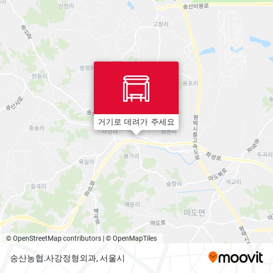 송산농협.사강정형외과 지도
