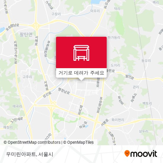 우미린아파트 지도