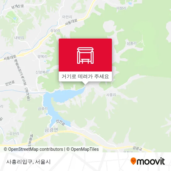 사흥리입구 지도