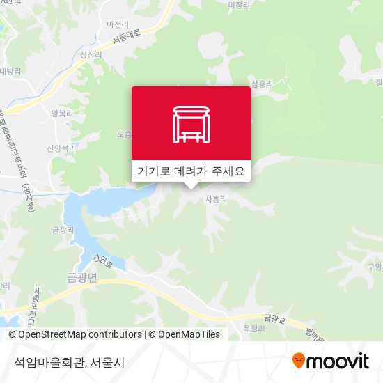 석암마을회관 지도