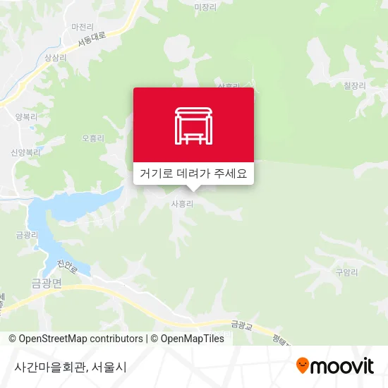 사간마을회관 지도