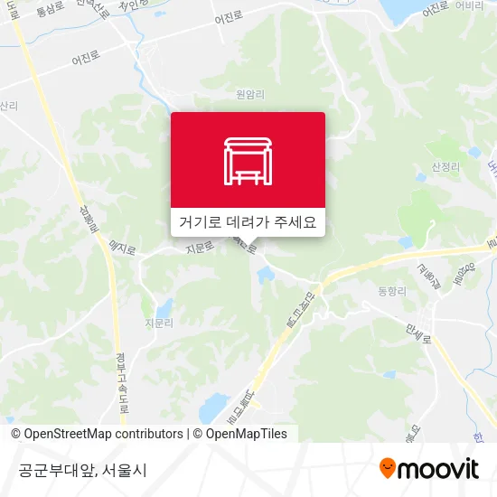 공군부대앞 지도