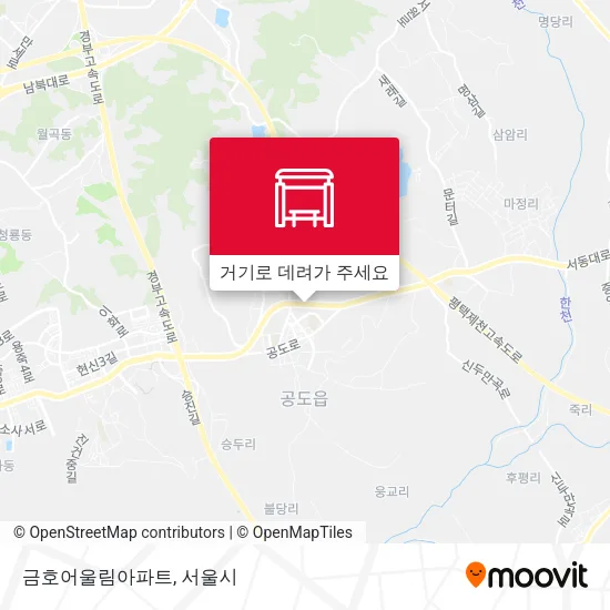 금호어울림아파트 지도