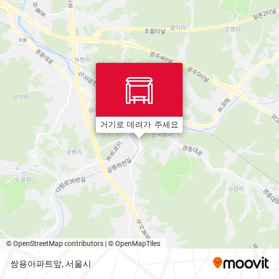 쌍용아파트앞 지도