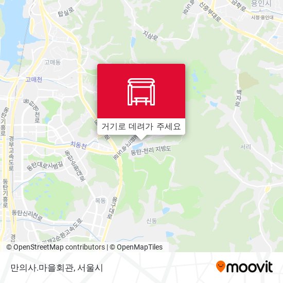 만의사.마을회관 지도