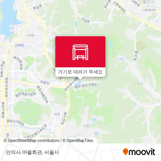 만의사.마을회관 지도