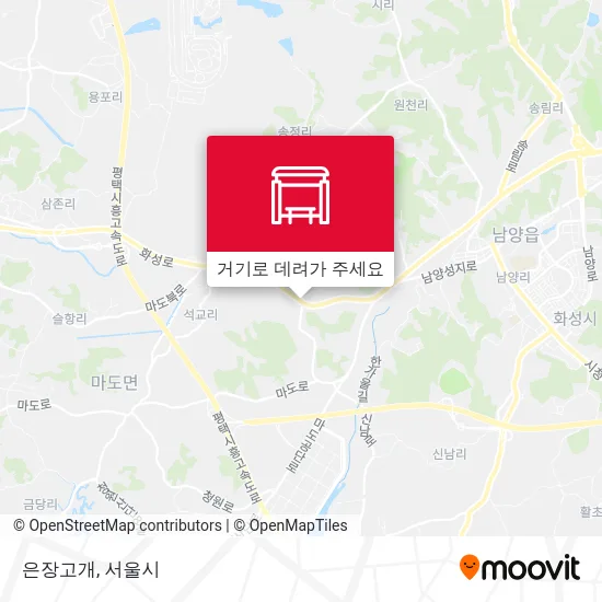 은장고개 지도