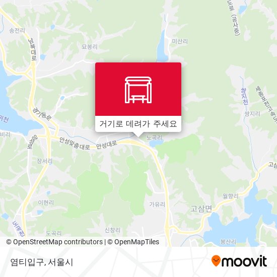 염티입구 지도