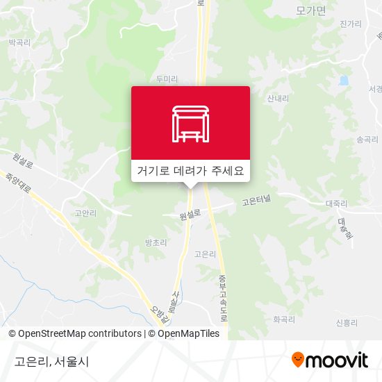 고은리 지도