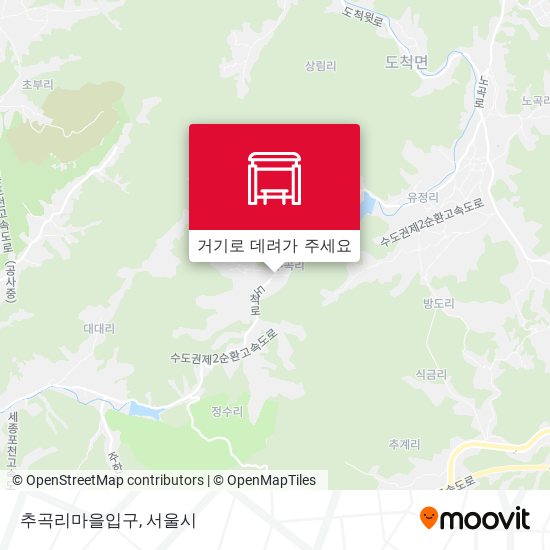 추곡리마을입구 지도