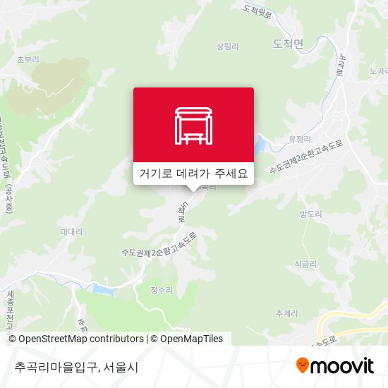 추곡리마을입구 지도