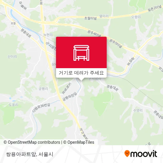 쌍용아파트앞 지도