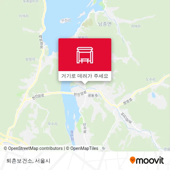 퇴촌보건소 지도