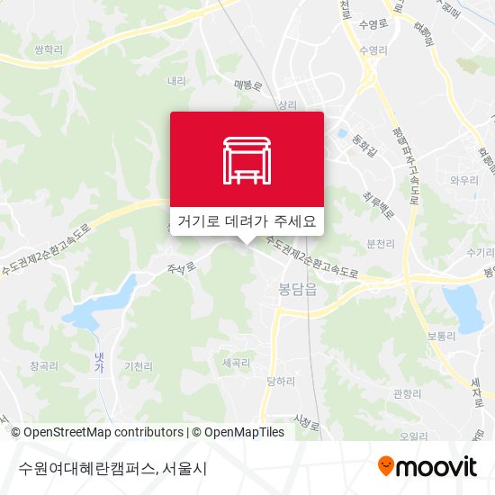 수원여대혜란캠퍼스 지도