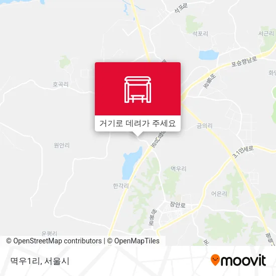 멱우1리 지도