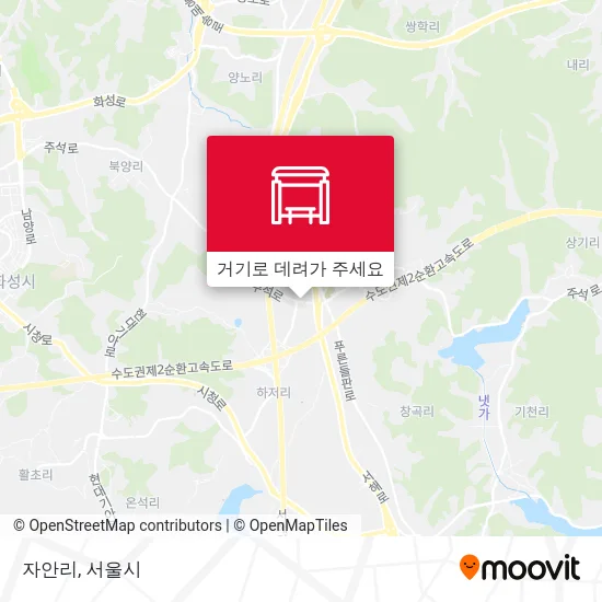 자안리 지도