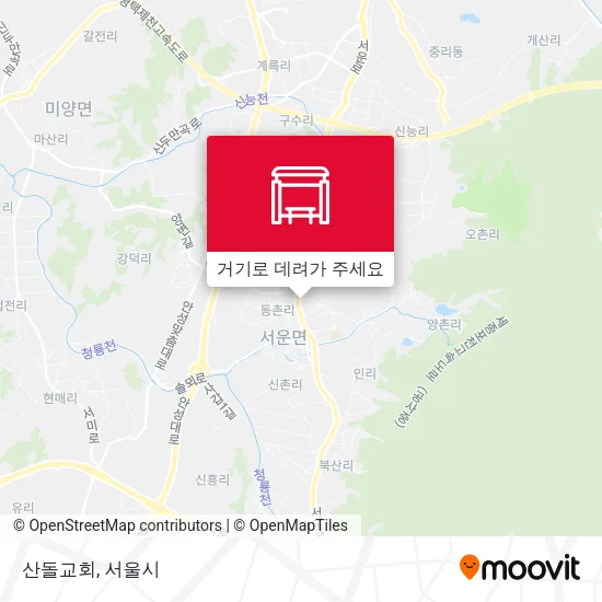 산돌교회 지도