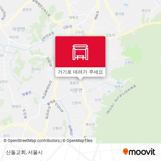 산돌교회 지도